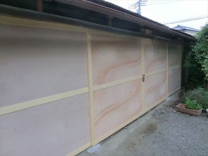ヒバの造作建具