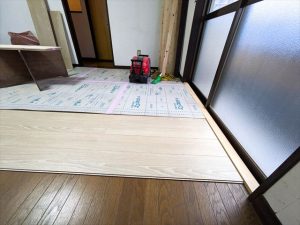 床の重ね張りリフォーム